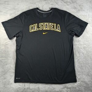Cal State LA Shirt Mens XL Nike Center Swoosh Golden Eagles Dri Fit Performance